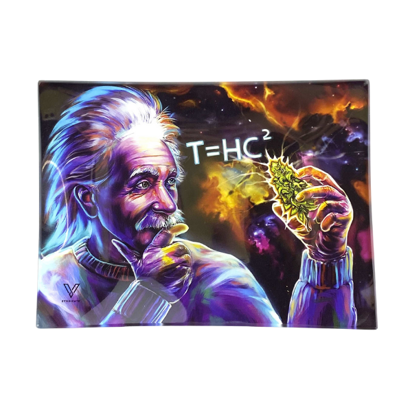 Vsyndicate Survivor Glass Rollin' Trays / Small / THC black hole
